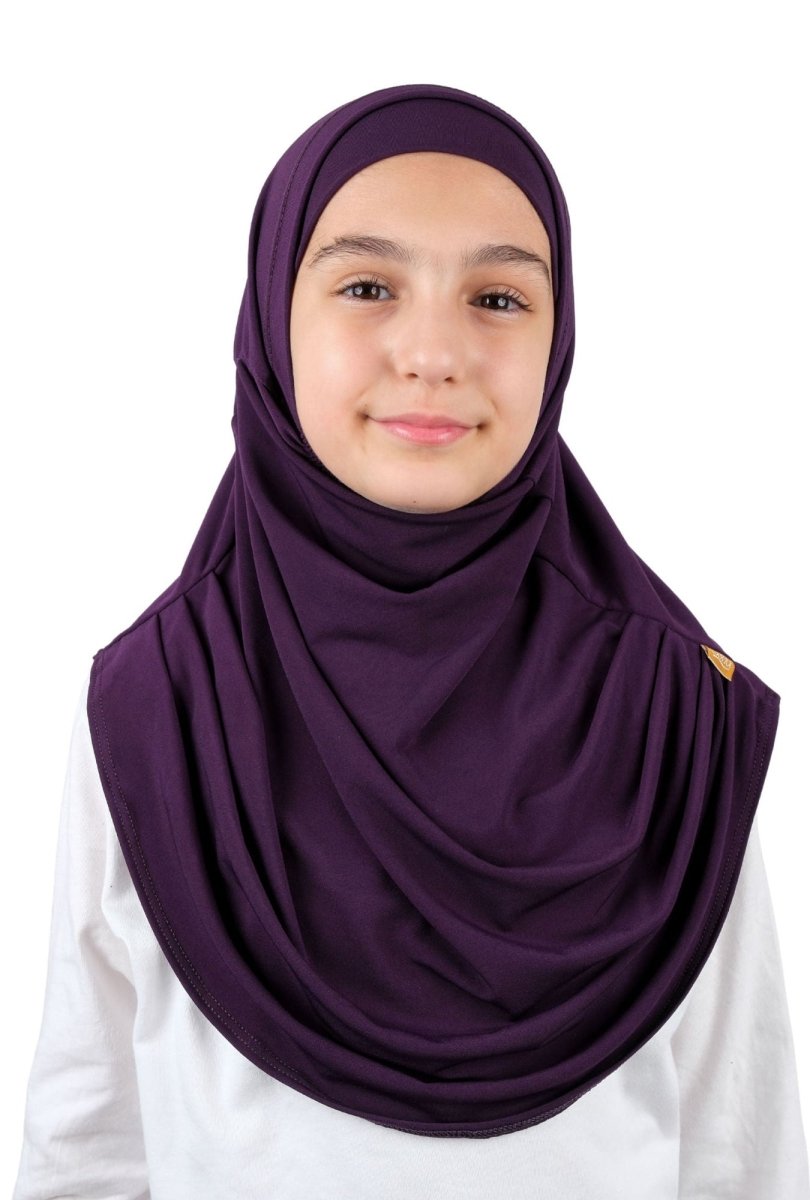 Practical Easy - To - Wear Bonnet Scarf for Kids Pink - ihvan