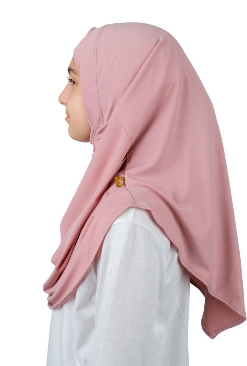 Practical Easy - To - Wear Bonnet Scarf for Kids Pink - ihvan