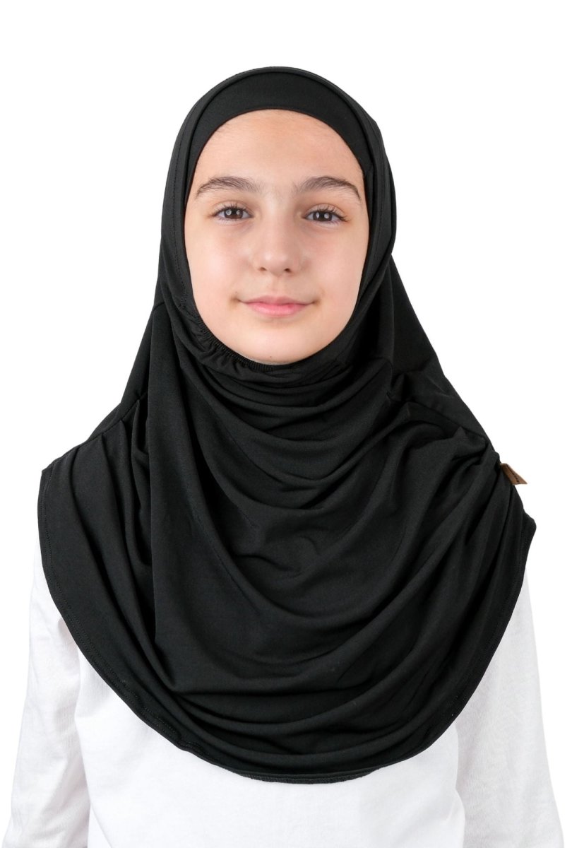 Practical Easy - To - Wear Bonnet Scarf for Kids Pink - ihvan