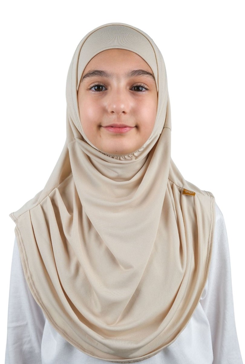 Practical Easy - To - Wear Bonnet Scarf for Kids Pink - ihvan