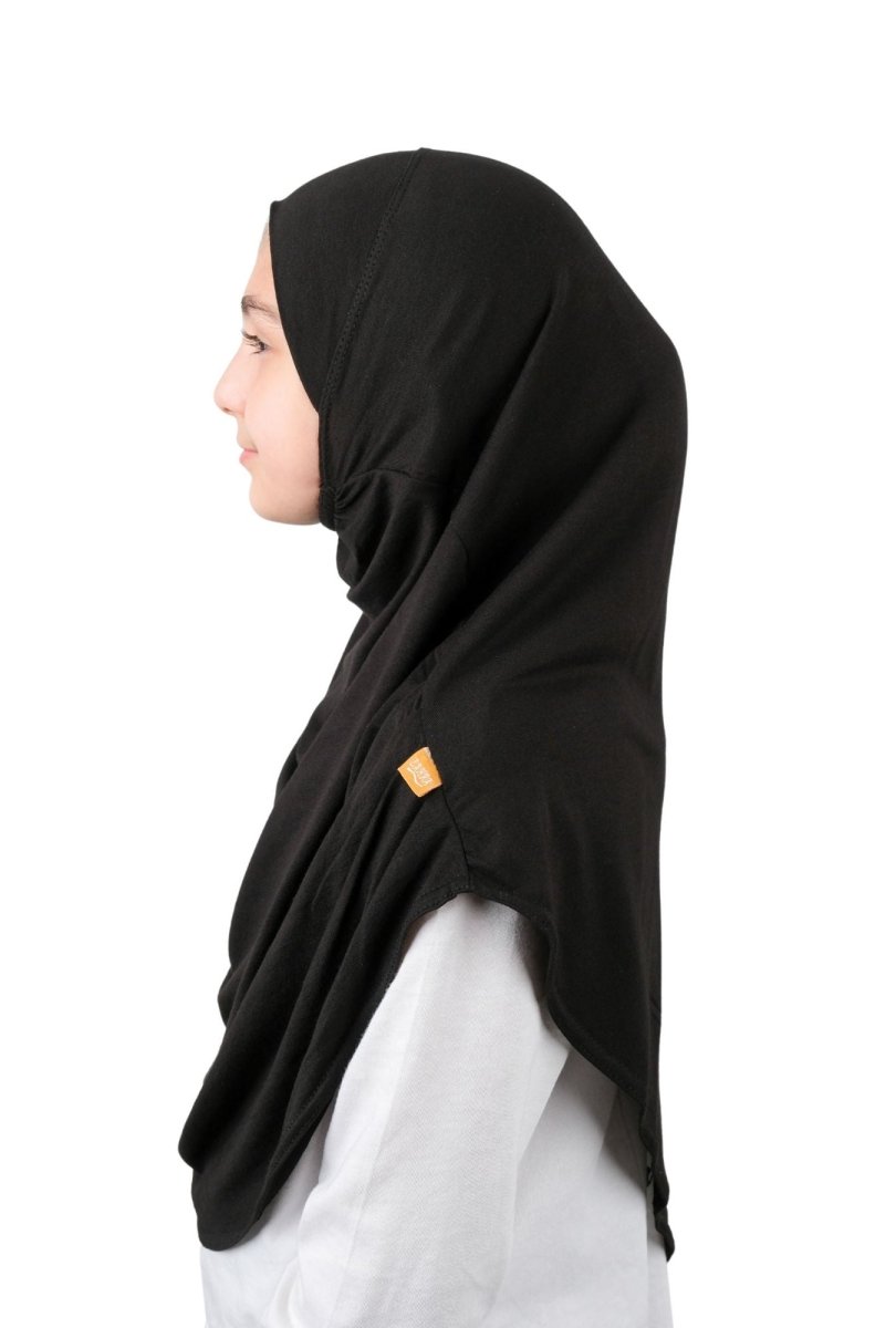Practical Easy - To - Wear Scarf for Kids Black - ihvan