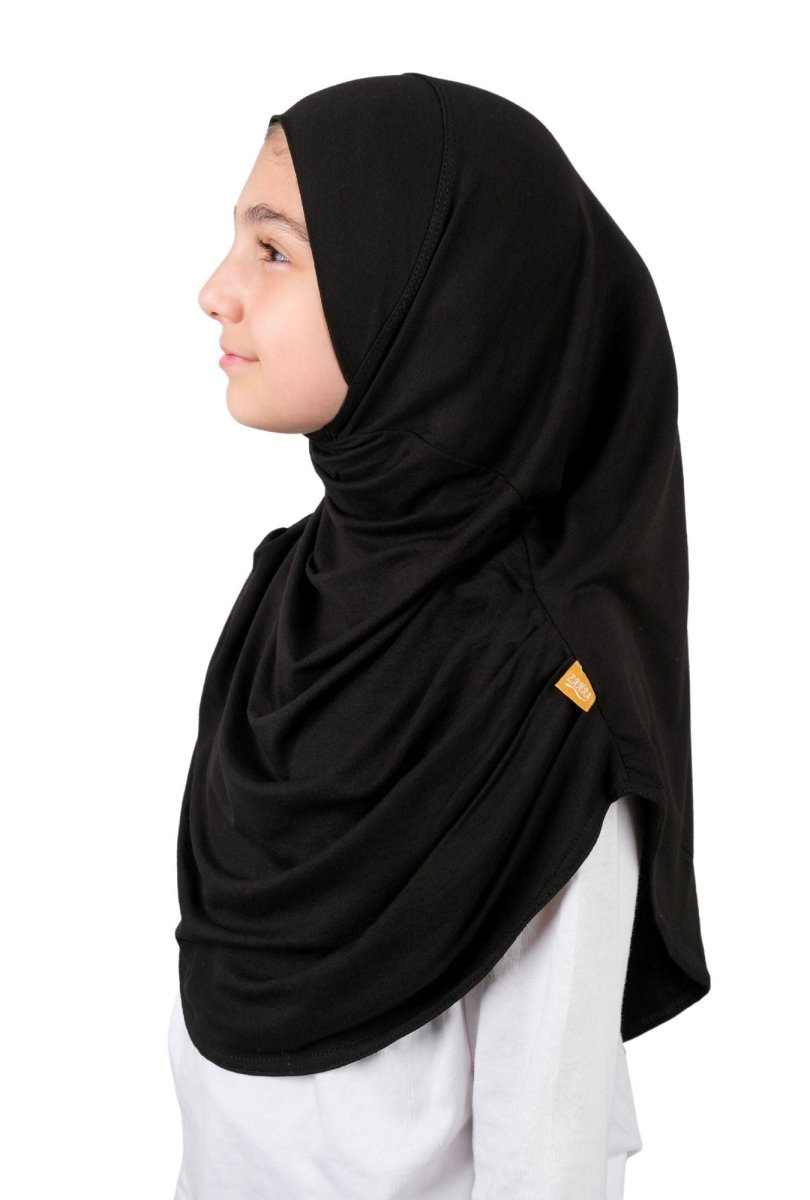 Practical Easy - To - Wear Scarf for Kids Black - ihvan