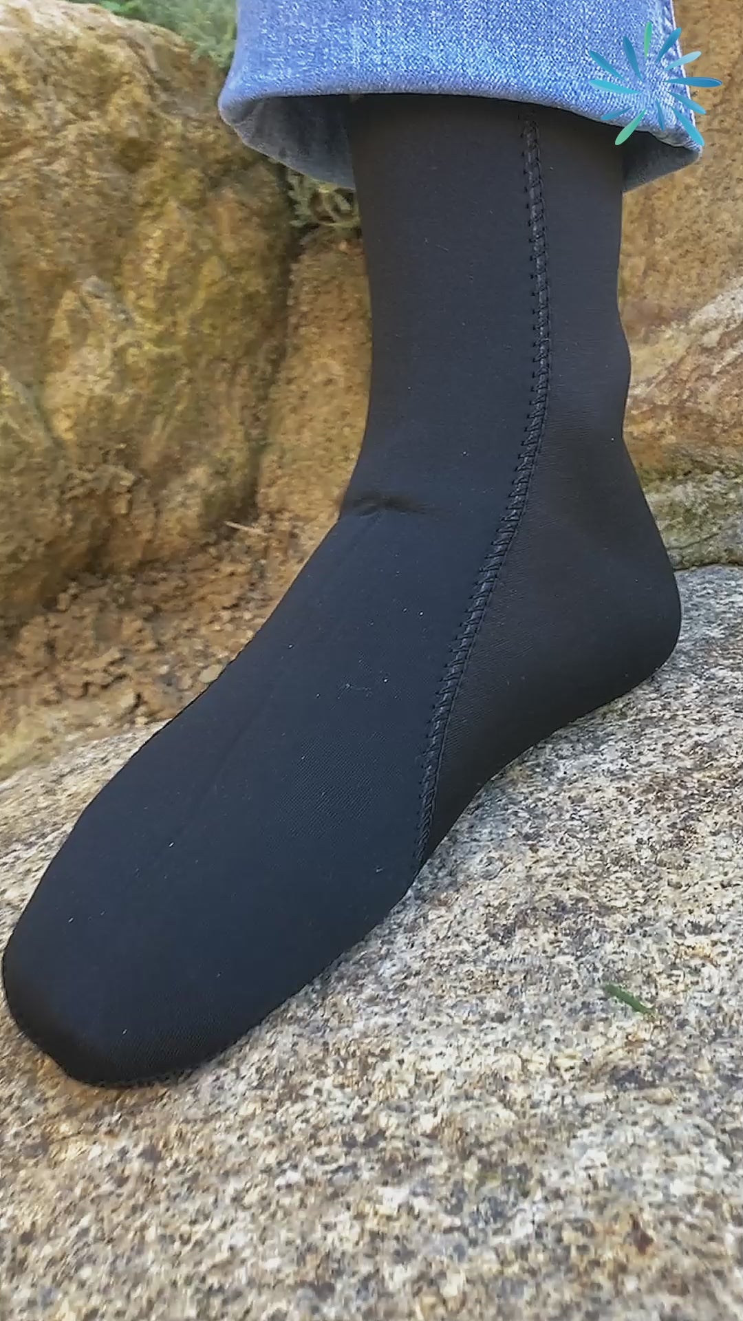 Thermal Black Khuffain Socks for Men & Women | Waterproof Islamic Prayer Socks for Masah & Cold Weather - Ihvan