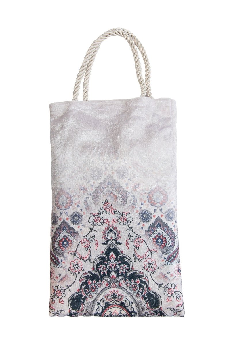Silk - Touch Velvet Prayer Rug with Rumi Motif – Portable and Practical with Carrying Bag - ihvan