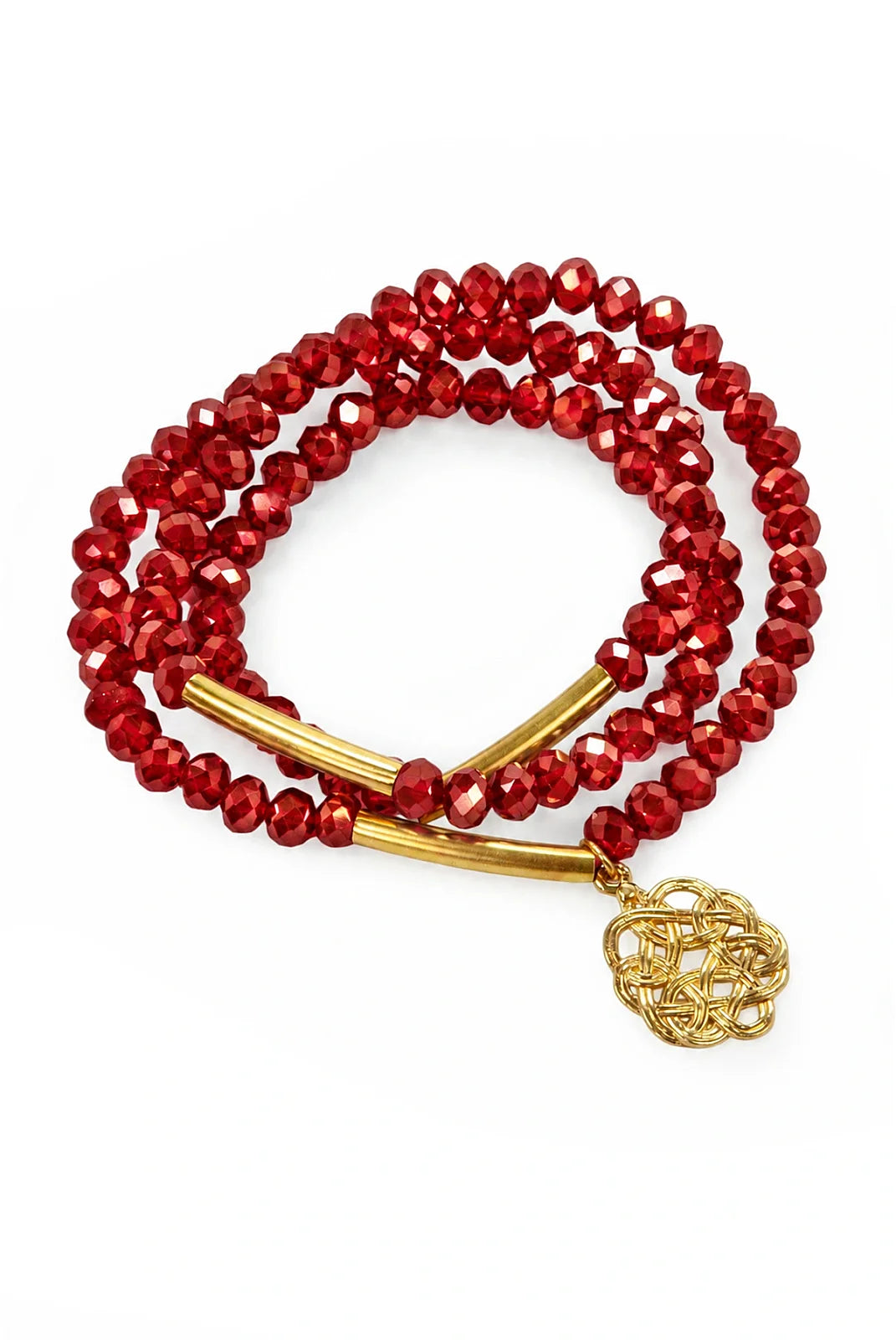 99-Bead Tasbih Bracelet – 6 mm Triple-Wrap Prayer Beads