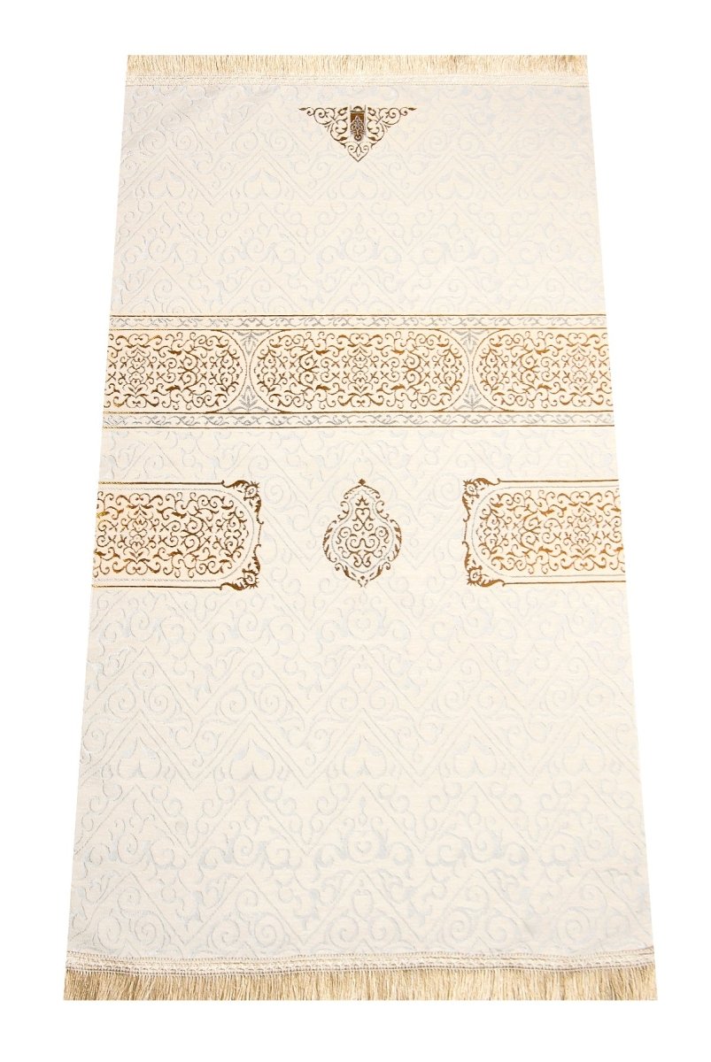 Ultra Luxury Kaaba Cover–Inspired Chenille Prayer Rug - ihvan