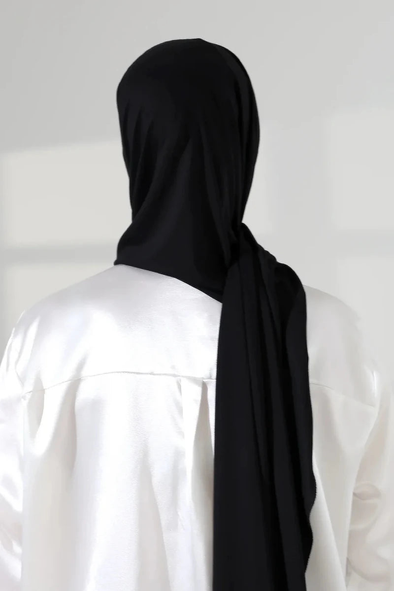 Women’s Long Viscose Hijab Scarf – Stretchy All-Season Modest Headscarf - ihvan