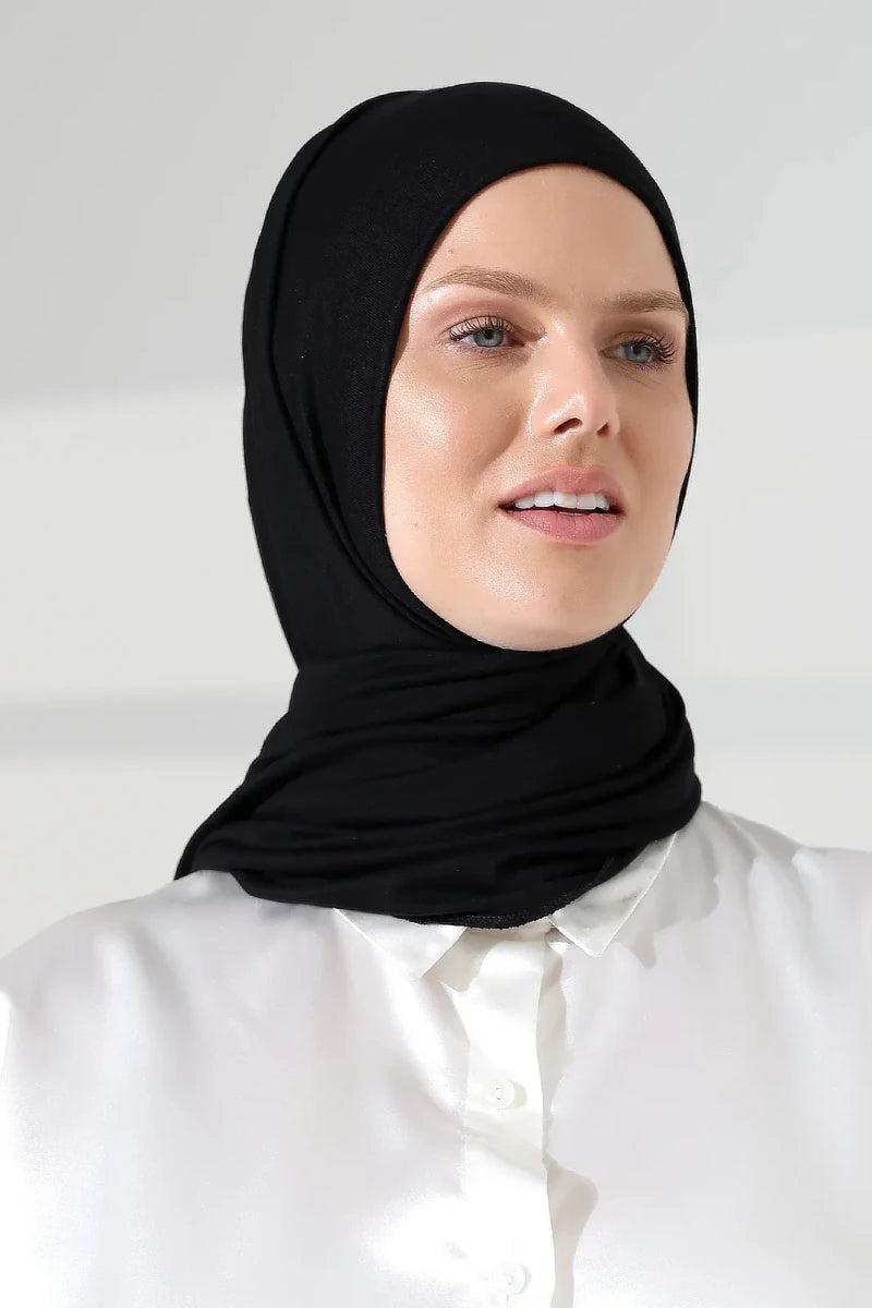 Women’s Long Viscose Hijab Scarf – Stretchy All-Season Modest Headscarf - ihvan