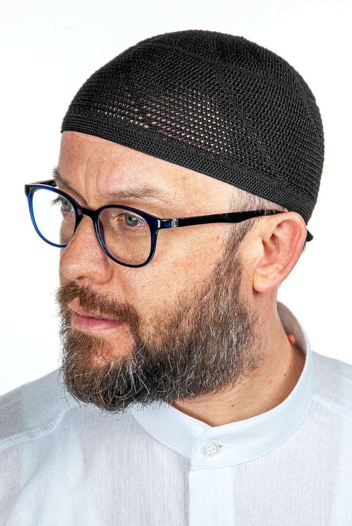 Muslim Lux Knitting Skullcap for Men, Islamic Hat, Standart Size