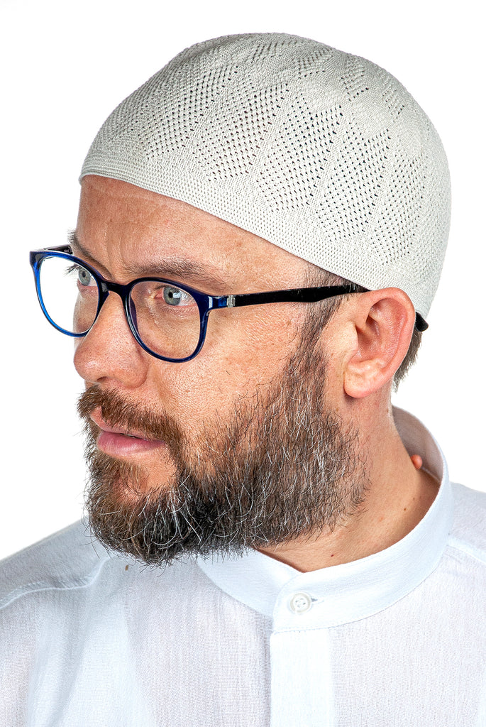 Muslim Knitting Skullcap for Men, Islamic Hat, Standart Size