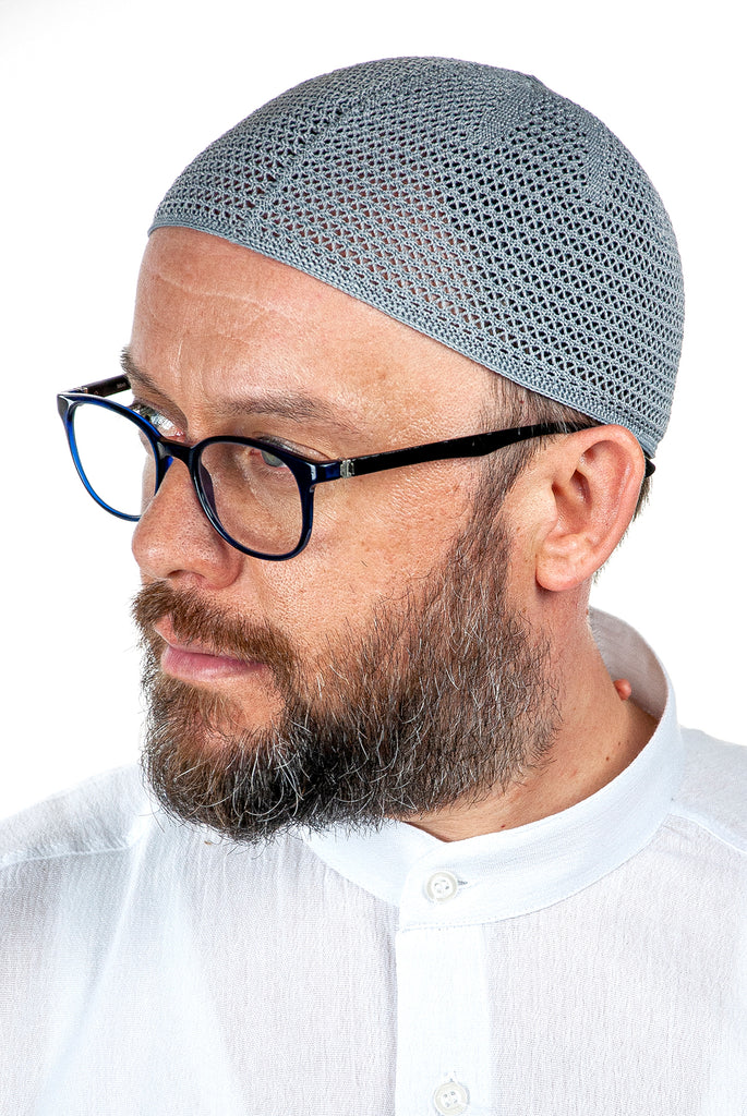 Türkische muslimische Premium-Strick-Kufi-Hüte für Männer, Taqiya, Takke, Peci, islamische Mützen, islamische Geschenke, Standardgröße