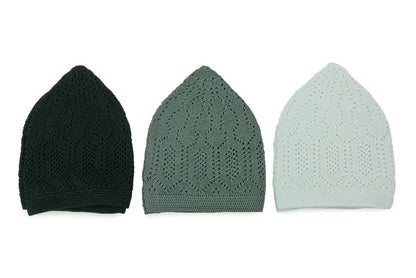 10 - Pack Muslim Kufi Hat & Prayer Cap | Taqiyah | Takke | Peci | Islamic Skullcaps - ihvan