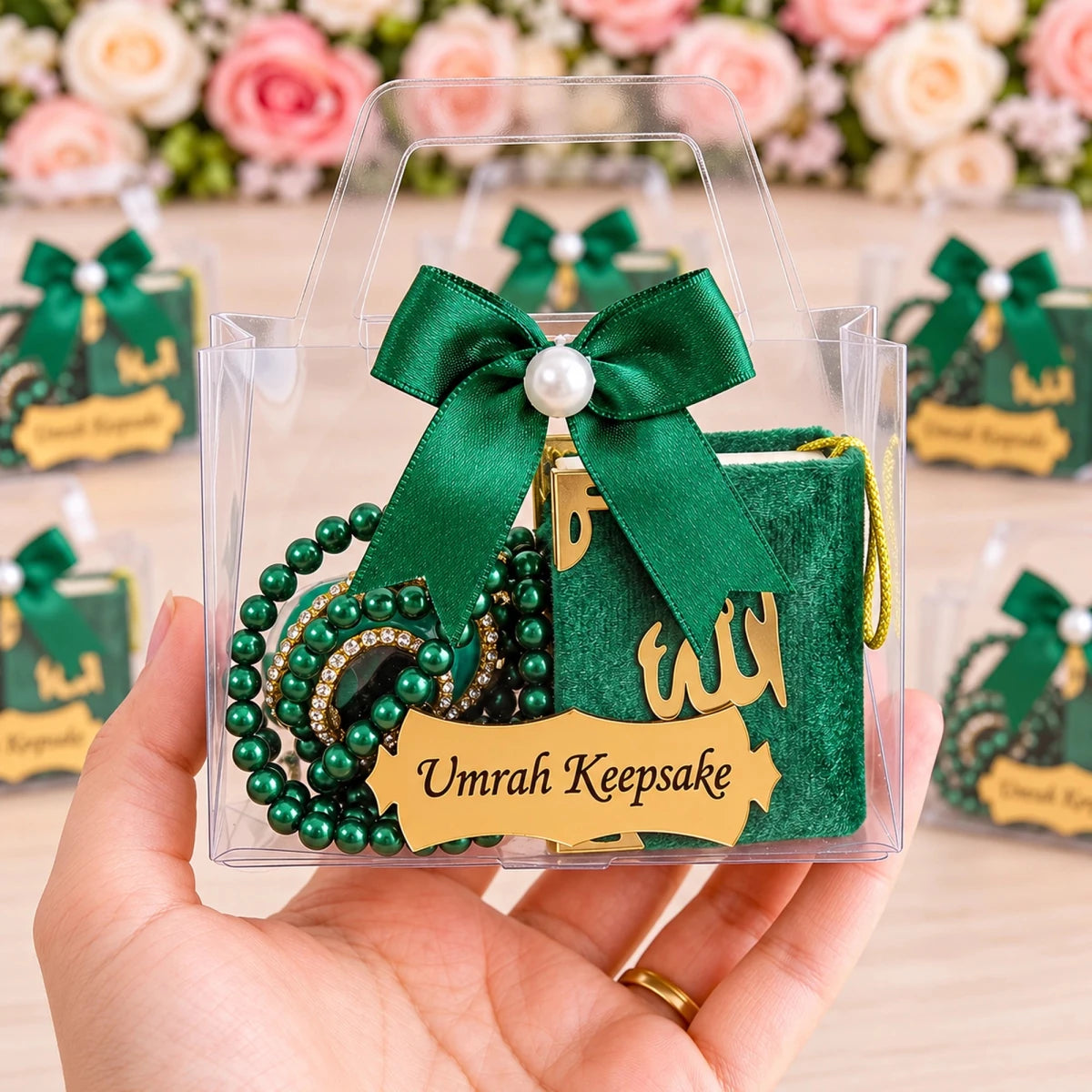10-Pack Personalized Mawlid Gift Set with Mini Quran, Dhikr Counter & Tasbih - ihvan