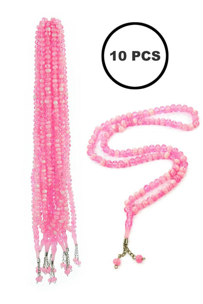 10 - Piece Muslim Prayer Beads Set | 99 - Bead Tasbih, Rosary & Misbaha with Traditional Design - ihvan