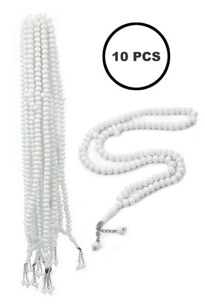 10 - Piece Muslim Prayer Beads Set | 99 - Bead Tasbih, Rosary & Misbaha with Traditional Design - ihvan