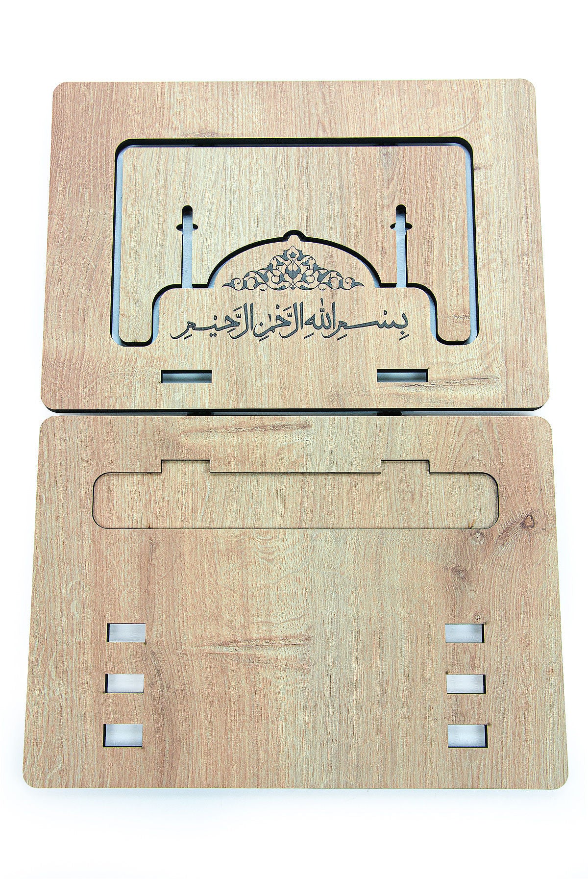 Luxury Islamic Gift Set with Quran, Wooden Rehal, Chenille Prayer Rug & Tasbeeh – Dowry Edition