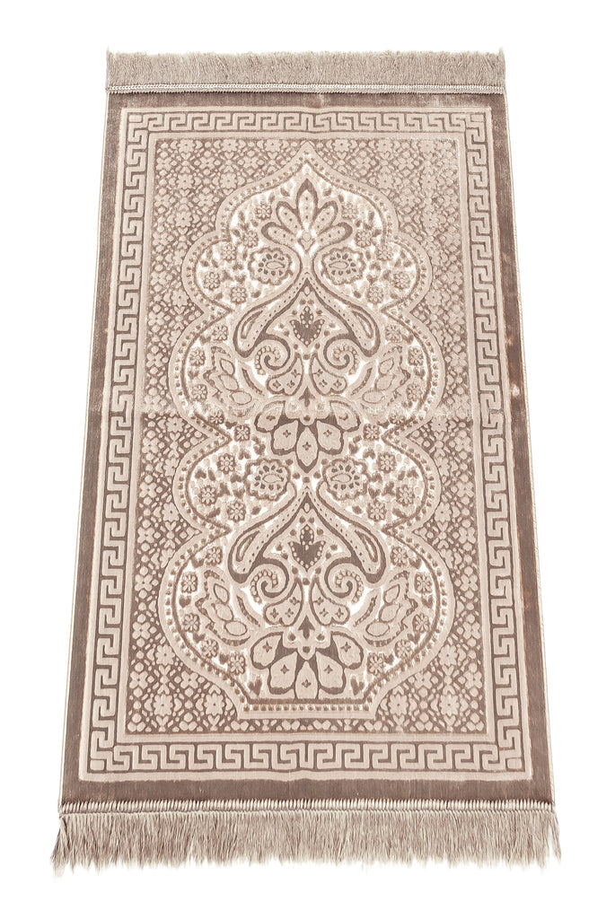 Soft Plush Velvet Prayer Rug, Islamic Gifts