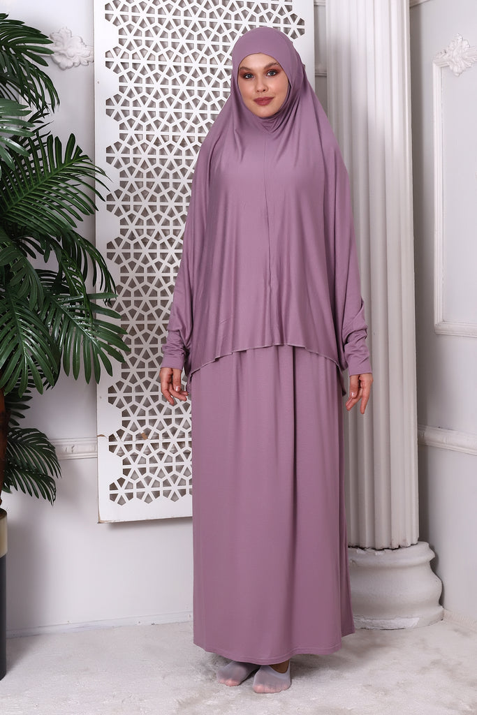 Two-Piece Long Sleeve Muslim Dresses for Women