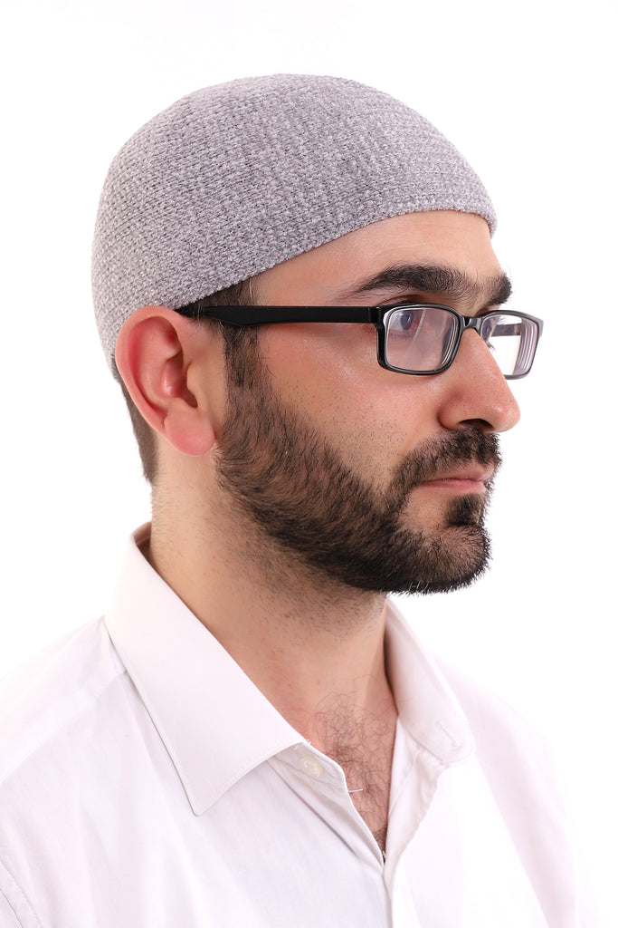 Muslim Winter Velvet Skullcap for Men, Islamic Caps, Islamic Gifts, Standart Size