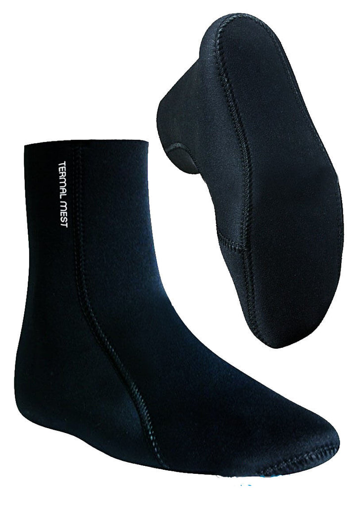 Thermal Khuffain Socks for Mosque, Black, Shoe