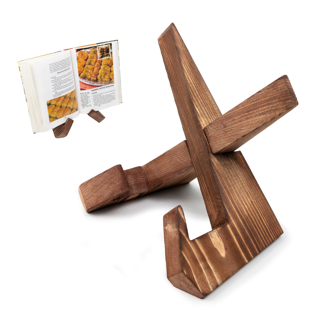 Wooden Adjustable Functional Durable Durable Book and Tablet Stand Cook Books Stand Tablets Books Wooden Stands for Kitchen Plate Holders and Photos