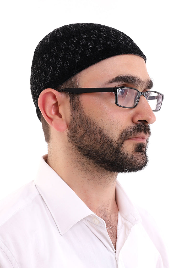 Muslim Winter Velvet Skullcap for Men, Islamic Gifts, Standart Size