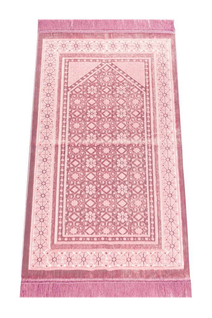 Weicher Plüsch-Luxus-Samt-muslimischer Gebetsteppich | Dicker Janamaz | Sajadah | Weicher islamischer Gebetsteppich | Islamische Geschenke | Gebetsteppichmatte, elegant