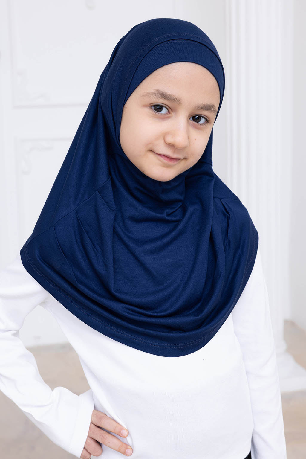 Ready to Wear Instant Hijab for Girls | Soft Viscose One-Piece Kids Headscarf for Daily Wear, Prayer & School
