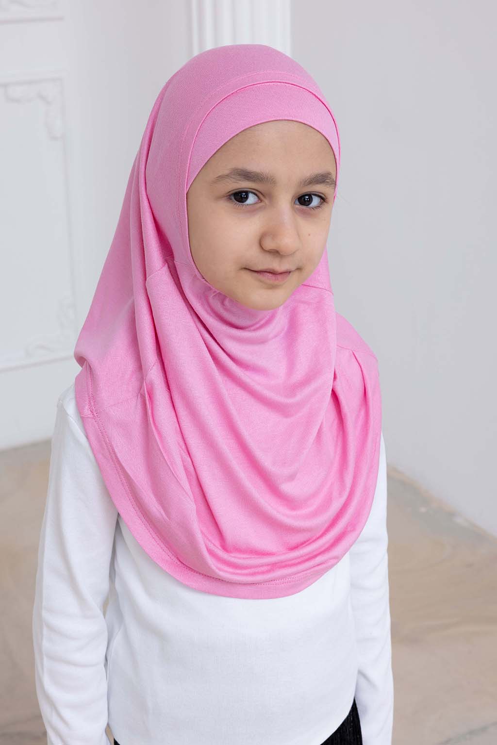 Ready to Wear Instant Hijab for Girls | Soft Viscose One-Piece Kids Headscarf for Daily Wear, Prayer & School