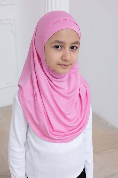 Ready to Wear Instant Hijab for Girls | Soft Viscose One-Piece Kids Headscarf for Daily Wear, Prayer & School
