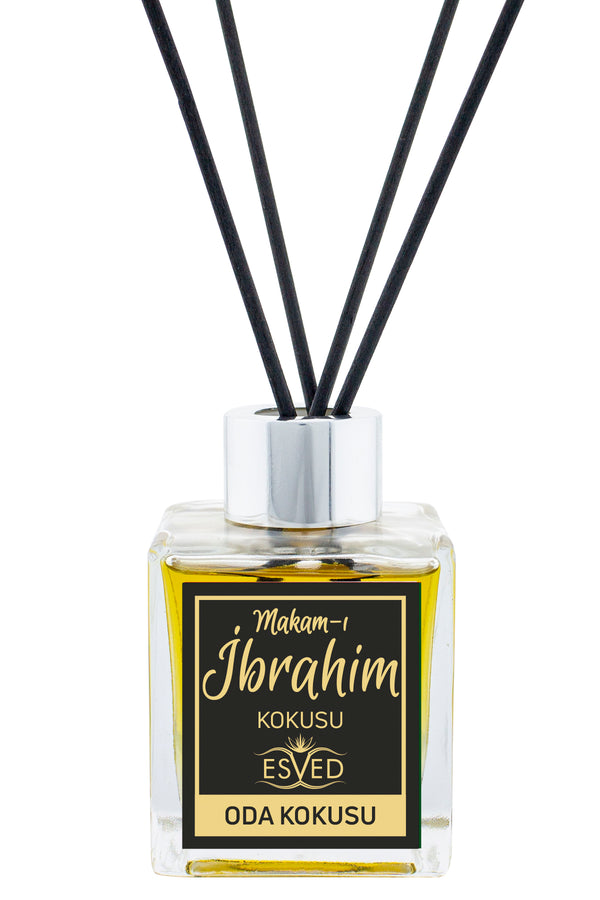 ihvan online, Reed Diffuser 3.4 Fl Oz - 100ml, Arabic Scent Room Diffusers, Home Fragrance, Luxury Diffuser, Essential Oil Sticks, Aromatherapy Air Freshener, Makam-? Ibrahim