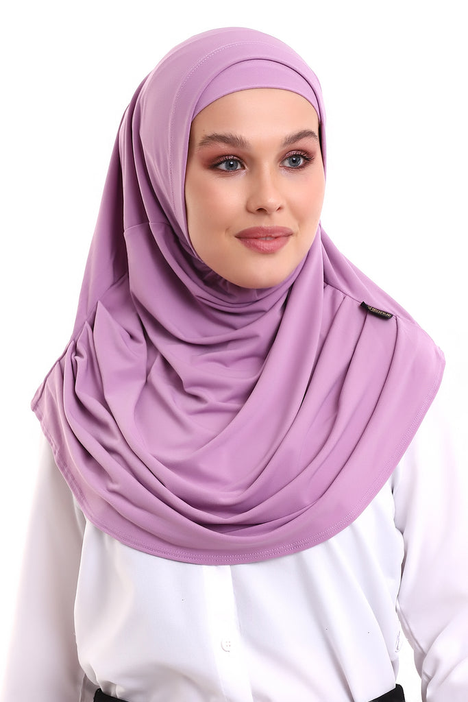 Hijab-Schals für Damen, sofort tragbar, leichtes und bequemes Kopftuch, sofortiger Turban, Jersey, vorgenäht
