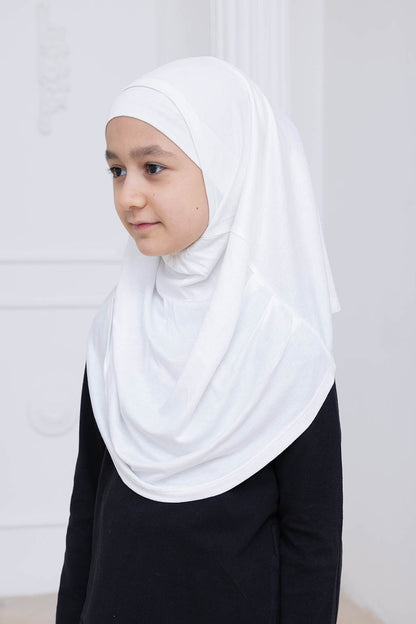 Ready to Wear Instant Hijab for Girls | Soft Viscose One-Piece Kids Headscarf for Daily Wear, Prayer & School