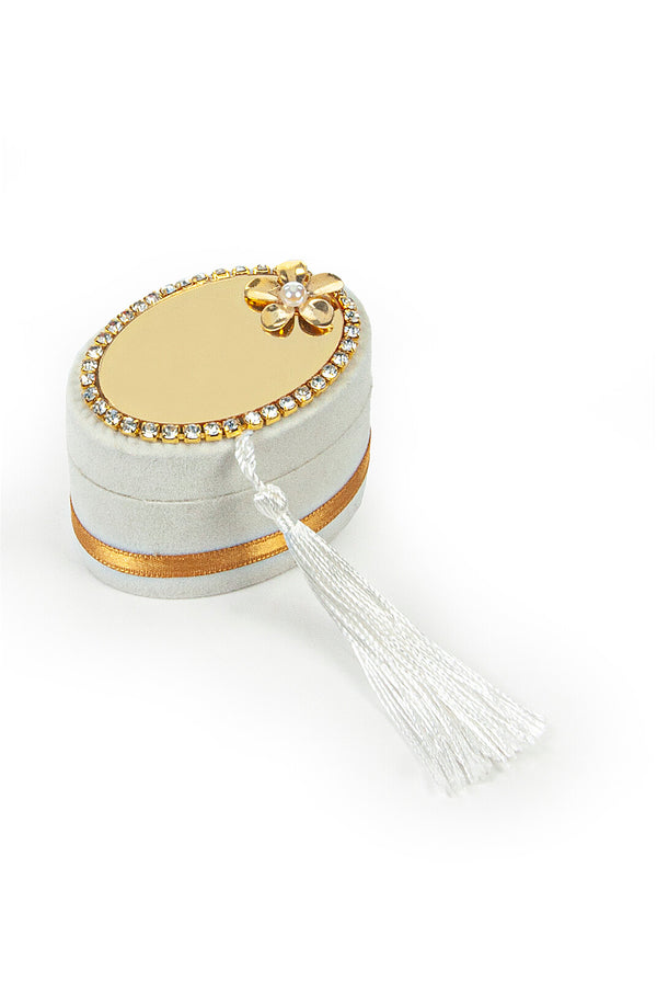 Islamic Finger Counter and Prayer Beads with Velvet Box, Hajj and Umrah Gift