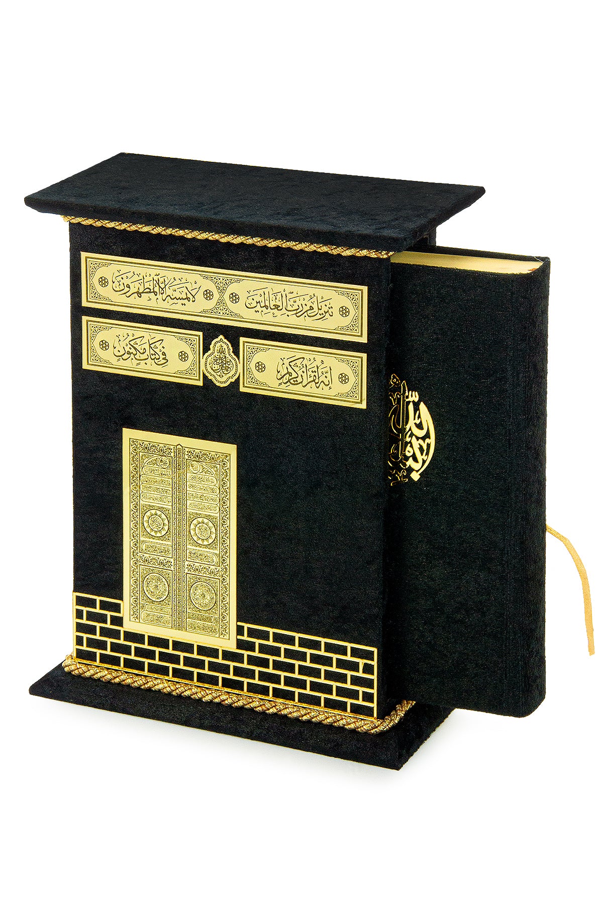 Gebetsteppich, Gebetsteppich für Muslime mit kubischer Geschenkbox im Kaaba-Design, islamische Salah-Matte für den Gottesdienst, Namaz-Teppich, Gebetsteppich, Sajadah, islamische Geschenke für Männer, Frauen