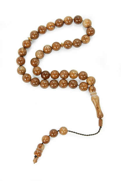 33-Bead Kuka Tasbih – 10 mm Natural Kuka Prayer Beads - ihvan