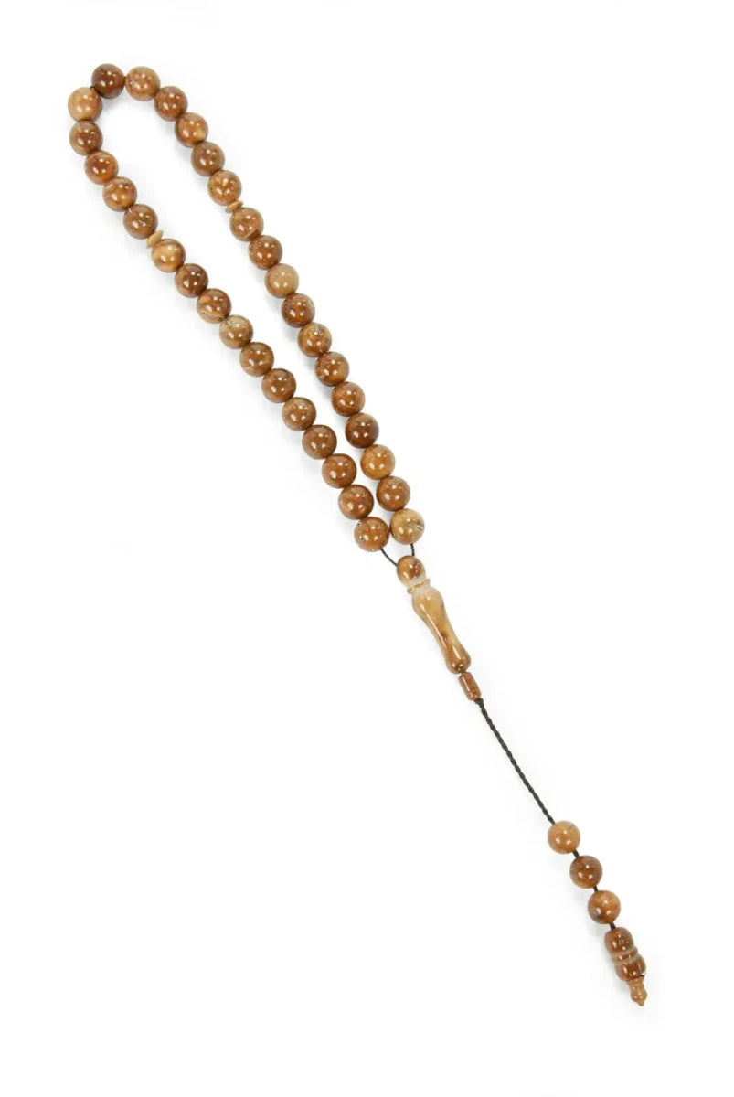 33-Bead Kuka Tasbih – 10 mm Natural Kuka Prayer Beads - ihvan