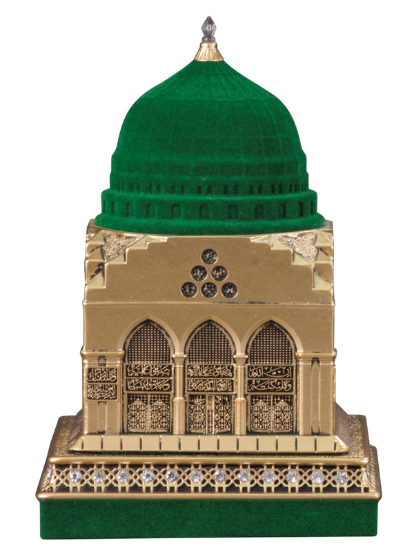 Islamic Al-Masjid an-Nabawi Replica Model Home Decoration, Gold, Islamic Table Decor Statue Gift