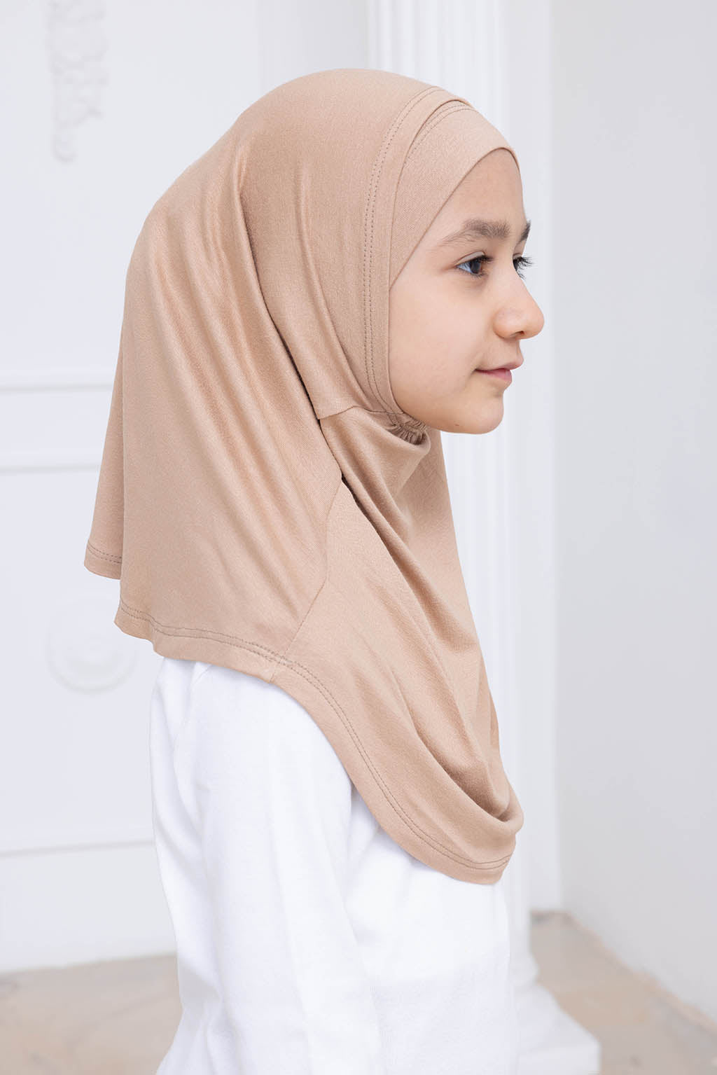 Ready to Wear Instant Hijab for Girls | Soft Viscose One-Piece Kids Headscarf for Daily Wear, Prayer & School