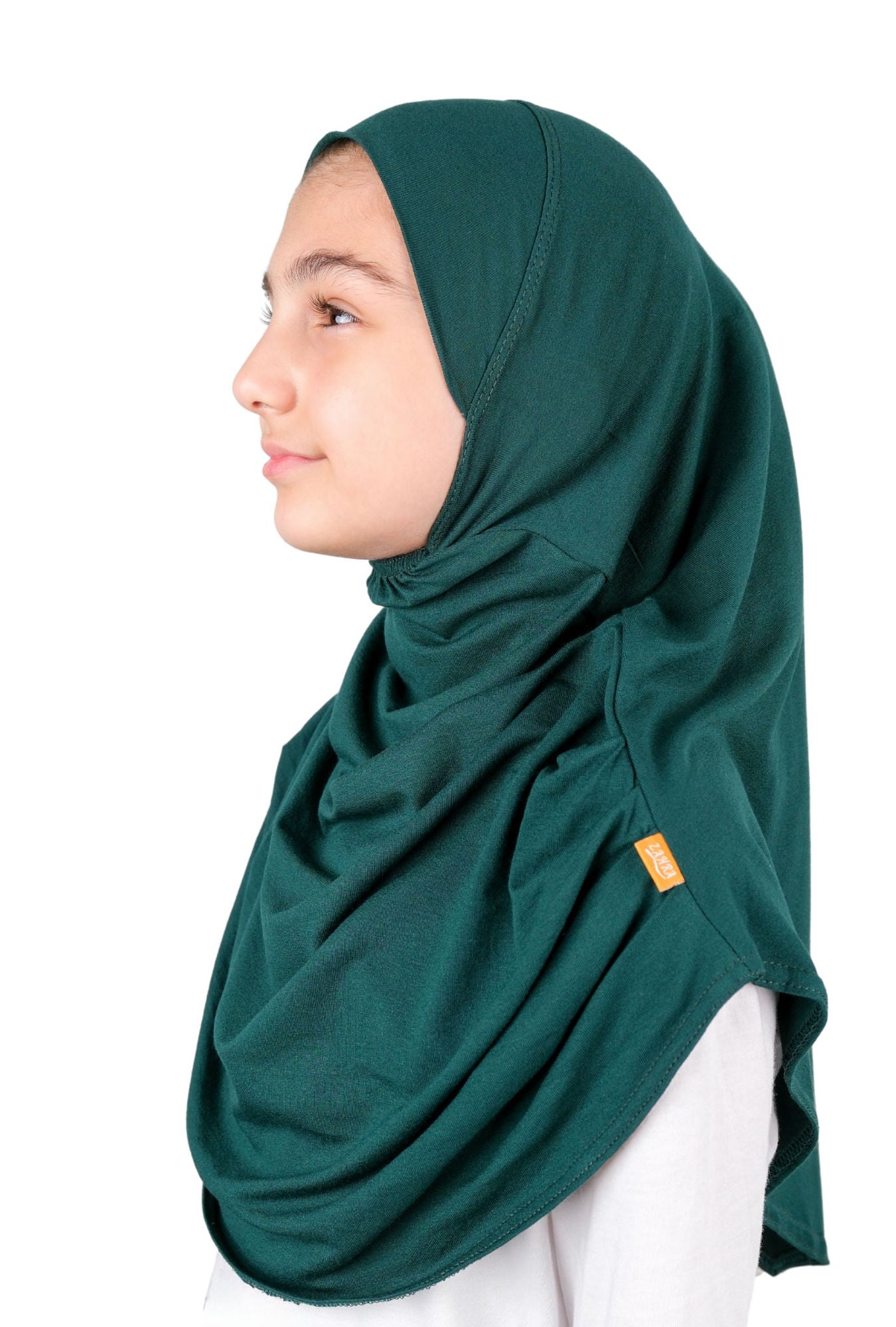 Easy to Wear Instant Hijab for Girls | Soft Viscose One-Piece Kids Headscarf for School, Prayer