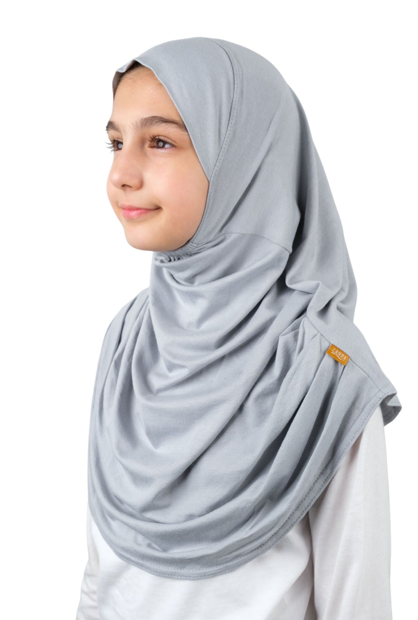 Easy to Wear Instant Hijab for Girls | Soft Viscose One-Piece Kids Headscarf for School, Prayer