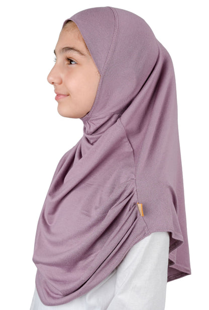 Easy to Wear Instant Hijab for Girls | Soft Viscose One-Piece Kids Headscarf for School, Prayer