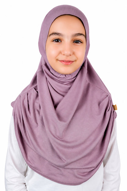 Easy to Wear Instant Hijab for Girls | Soft Viscose One-Piece Kids Headscarf for School, Prayer