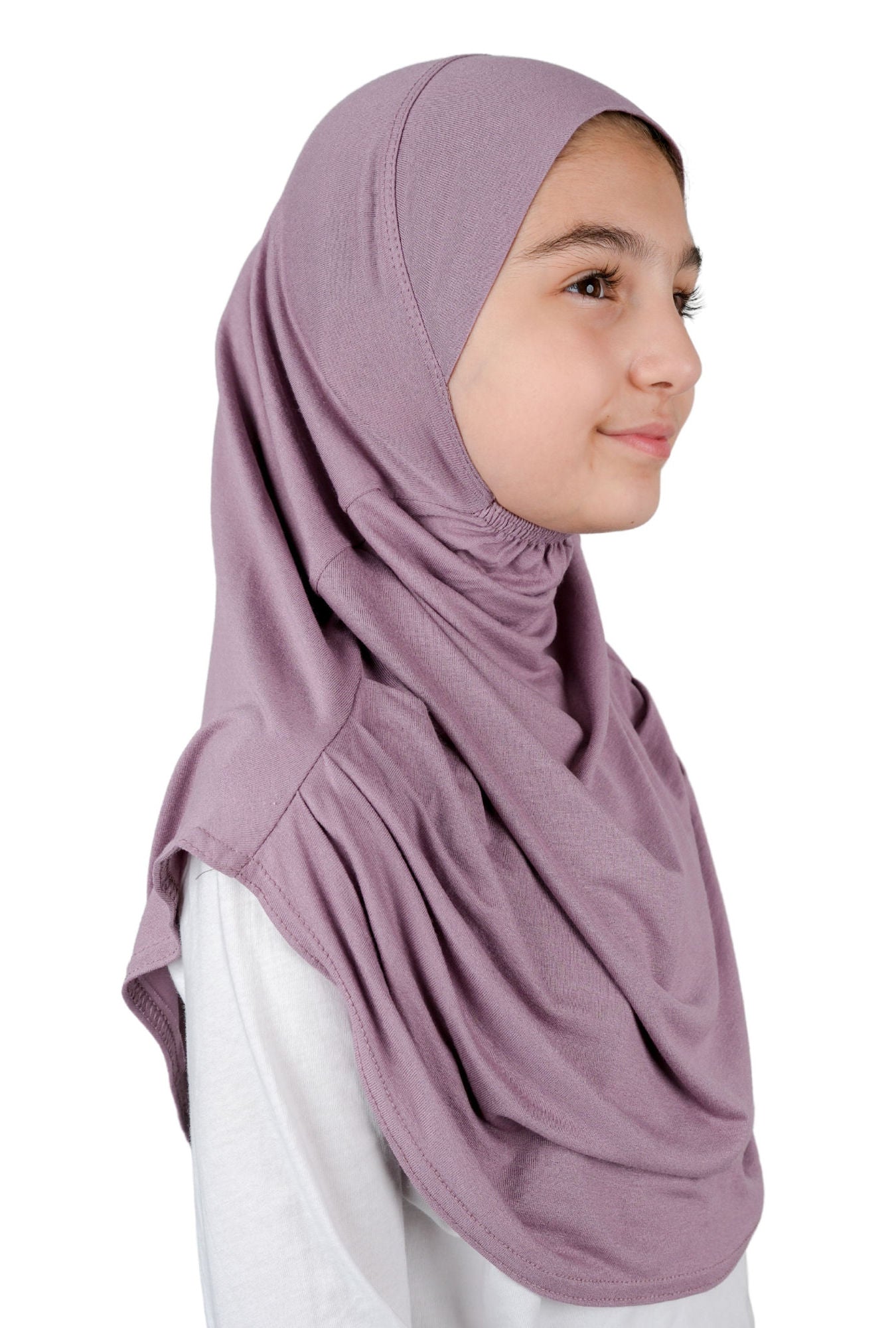 Easy to Wear Instant Hijab for Girls | Soft Viscose One-Piece Kids Headscarf for School, Prayer