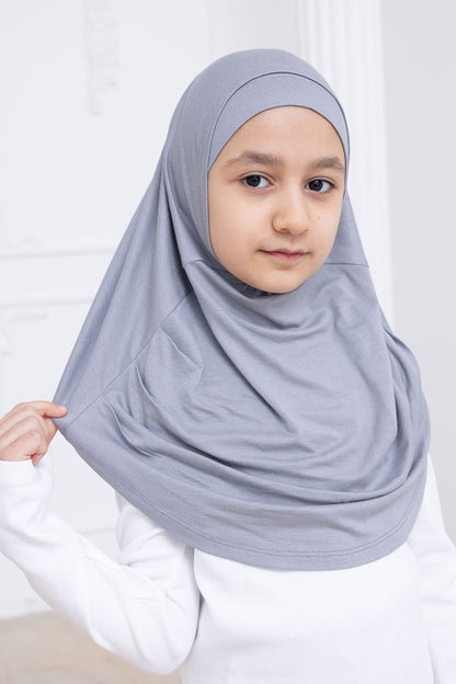 Ready to Wear Instant Hijab for Girls | Soft Viscose One-Piece Kids Headscarf for Daily Wear, Prayer & School