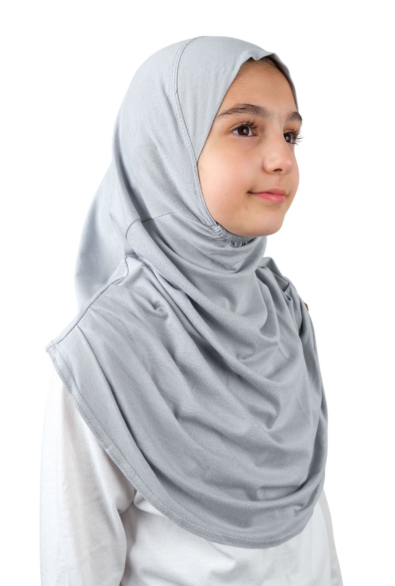 Easy to Wear Instant Hijab for Girls | Soft Viscose One-Piece Kids Headscarf for School, Prayer