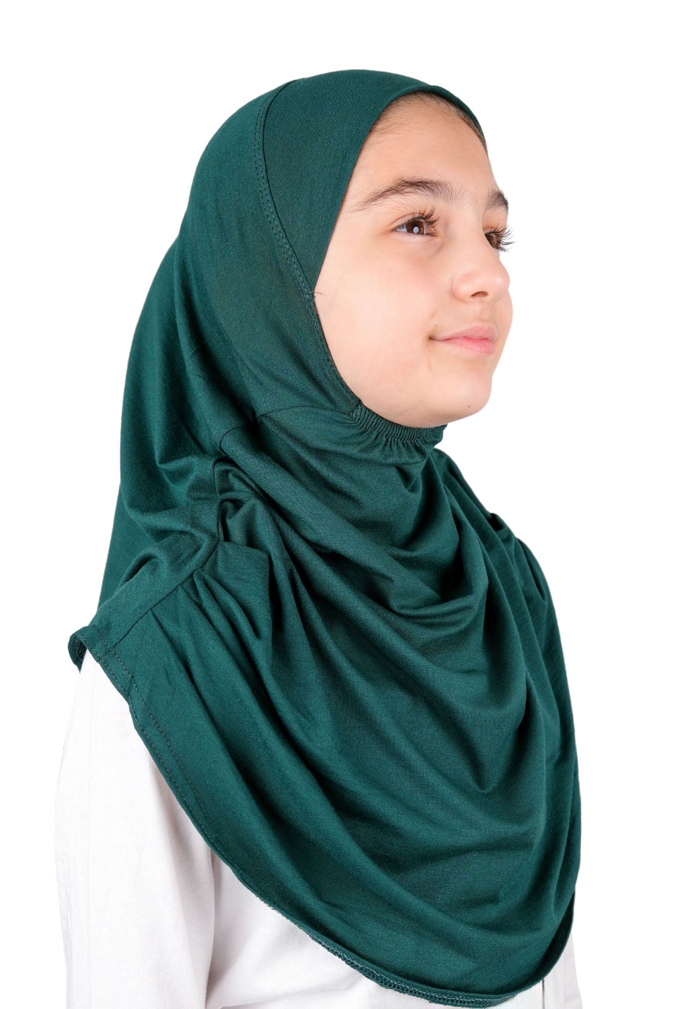 Easy to Wear Instant Hijab for Girls | Soft Viscose One-Piece Kids Headscarf for School, Prayer