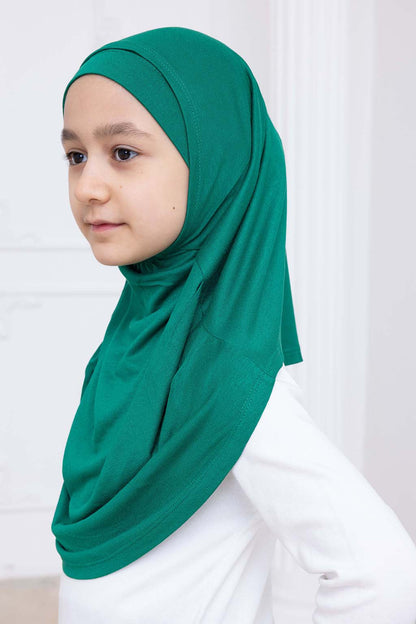Ready to Wear Instant Hijab for Girls | Soft Viscose One-Piece Kids Headscarf for Daily Wear, Prayer & School