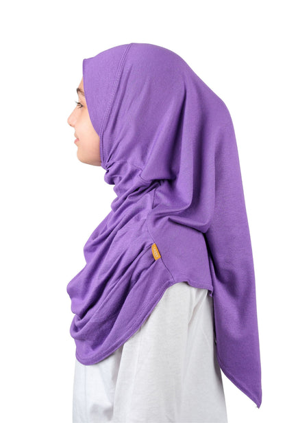 Easy to Wear Instant Hijab for Girls | Soft Viscose One-Piece Kids Headscarf for School, Prayer