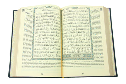 Holy Quran – Arabic & English Translation,Thermo Leather Hardcover, Easy-to-Read Script, QR Code Audio Support, Islamic Gift for Ramadan, Eid, Hajj & Umrah